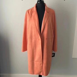 Andrew Marc New York  | Salmon Faux Suede Duster
